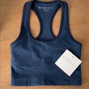 Beyond Yoga Space Dye Slip Open Cropped Tank